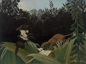 Scouts Attached by Tiger Henri Rousseau