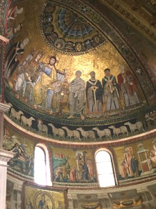 Ceiling mosaic St. Maria in Trastevere