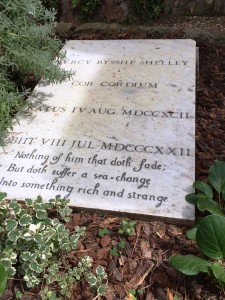 Shelley's grave at the Non Catholic Cemetery