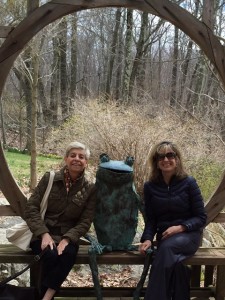 MG and BJ at Stonecrop with a friend